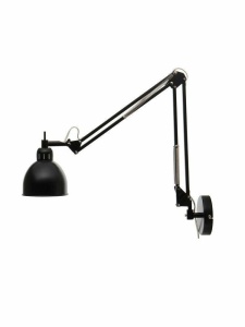 APLICA JOB, NEAGRA, CU BRAT REGLABIL, DIN METAL, STIL MODERN, B2