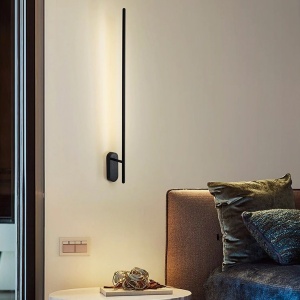 APLICA LED WALL LAMP APP584-1W, 12W, 92 cm, NEGRU, DIN METAL DE INALTA CALITATE, STIL MODERN, TU - Img 3