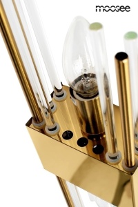 APLICA MOOSEE SLANT, AURIE, CONFECTIONATA DIN METAL SI STICLA, STIL MODERN - Img 4