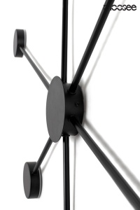 APLICA SHADOW 6 CLOSE NEAGRA, CONFECTIONATA DIN METAL, STIL MODERN - Img 3
