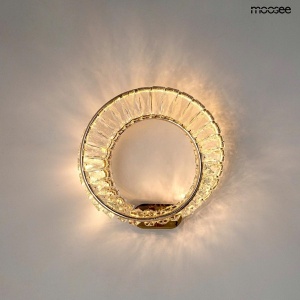 APLICA WAVE GOLD, CONFECTIONATA DIN METAL SI STICLA, STIL MODERN - Img 2
