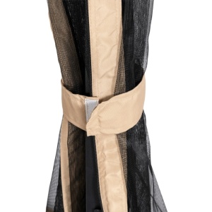 BALANSOAR DE GRADINA, ARTIM MEBLE, REALIZAT DIN TEXTIL IMPERMEABIL SI METAL, CULOARE NEAGRA/BEJ, STIL MODERN - Img 7