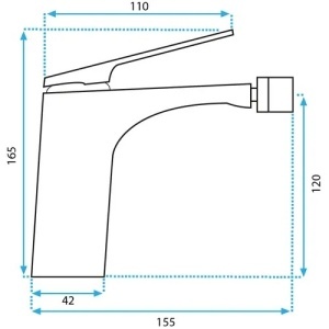 BATERIE PENTRU BIDEU REA AVALON TITANIUM, CALITATE SUPERIOARA - Img 6