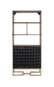 BIBLIOTECA ELEGANTA, COD 1971, 181CM, LEMN DE MANGO SI METAL, ARTIM GROUP SELECTION