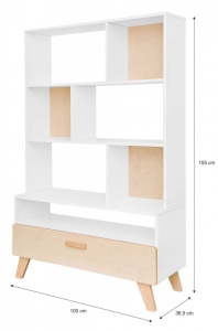 BIBLIOTECA PENTRU CAMERA COPII HOPPA DESIGN SCANDINAV BA - Img 6