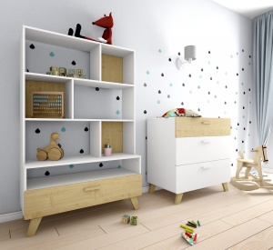 BIBLIOTECA PENTRU CAMERA COPII HOPPA DESIGN SCANDINAV BA - Img 3