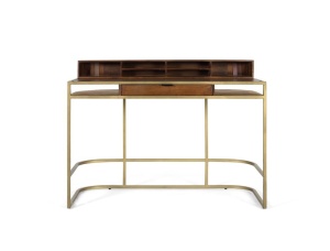 BIROU ELEGANT 130CM, 1981, LEMN DE MANGO SI METAL, ARTIM GROUP SELECTION