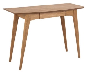 BIROU WOODSTOCK, STEJAR INCHIS, 105 CM, DIN STEJAR SI MDF, STIL CLASIC, B2