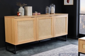 BUFET 160CM, COD 41611, FURNIR SI METAL, TESATURA VIENEZA - Img 1