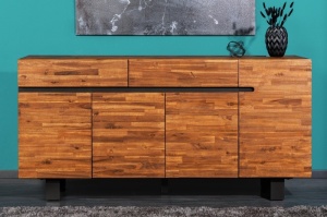 BUFET 170CM, GENESIS, DIN LEMN MASIV DE SALCAM SI METAL, ARTIM GROUP SELECTION - Img 4