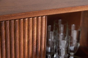 BUFET GATSBY 125CM, LEMN MASIV SI METAL, COD 43335, MODEL DEOSEBIT - Img 5