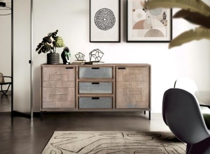 BUFET LIVING, ARTIM 1836, DIN LEMN DE SALCAM SI METAL, ARTIM GROUP SELECTION