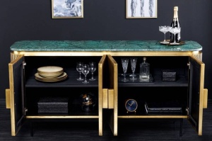 BUFET VENEZIANO 160CM, LEMN MASIV SI MARMURA, MODEL DEOSEBIT, ARTIM GROUP SELECTION - Img 3