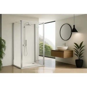 CABINA DE DUS ATLAS CHROME, 100X100, EASY CLEAN