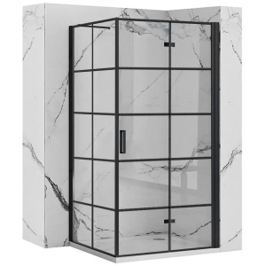 CABINA DE DUS BEST 100X80, NEGRU, CALITATE SUPERIOARA