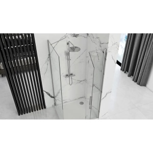 CABINA DE DUS MOLIER 90X80, CROM, CALITATE SUPERIOARA - Img 3
