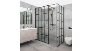 CABINA DE DUS REA BLER-1, 70-90CM, NEGRU, DIN STICLA SECURIZATA, CALITATE SUPERIOARA - Img 2