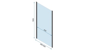CABINA DE DUS REA RAPID SWING, 100x90CM, CROM, DIN STICLA, CALITATE SUPERIOARA - Img 7