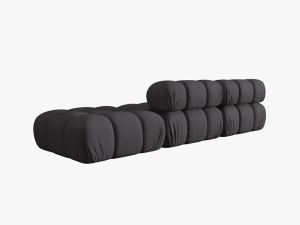 CANAPEA/COLTAR MODULAR BELLIS DREAPTA, 3 LOCURI, 282 CM, ESPRESSO 15, TAPITERIE DIN CATIFEA 3D, DESIGN DEOSEBIT - Img 2