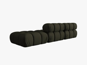 CANAPEA/COLTAR MODULAR BELLIS DREAPTA, 3 LOCURI, 282 CM, VERDE 77, TAPITERIE DIN CATIFEA 3D, DESIGN DEOSEBIT - Img 3