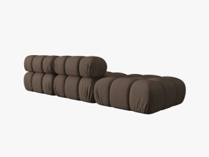 CANAPEA/COLTAR MODULAR BELLIS STANGA, 3 LOCURI, 282 CM, MARO 40, TAPITERIE DIN CATIFEA 3D, DESIGN DEOSEBIT - Img 2