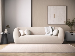 CANAPEA ELEGANTA 3 LOCURI, ESSEN, CULOARE BEIGE, MATERIAL BOUCLE, ARTIM GROUP SELECTION