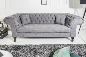 CANAPEA ELEGANTA EUPHORIA 230 CM GRI 38859 DESIGN MODERN - Img 1