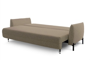 CANAPEA EXTENSIBILA AURORA BEJ GRUPA III, CONFECTIONATA DIN METAL, TEXTIL SI SPUMA POLIURETANICA, STIL MODERN - Img 3