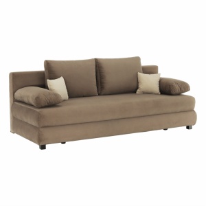 CANAPEA EXTENSIBILA CLIV, CAPPUCCINO/BEJ, DIN TEXTIL, CU SPATIU DEPOZITARE SI PERNE, STIL MODERN, TK - Img 3