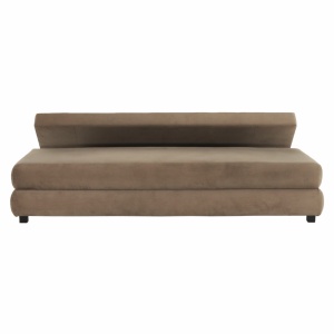 CANAPEA EXTENSIBILA CLIV, CAPPUCCINO/BEJ, DIN TEXTIL, CU SPATIU DEPOZITARE SI PERNE, STIL MODERN, TK - Img 5