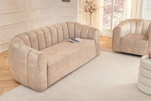 CANAPEA LIVING 200CM, BABYLON, 3 LOCURI, MATERIAL CATIFEA BEJ, ARTIM GROUP SELECTION