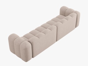CANAPEA LUPIN, 4 LOCURI, 288 CM, BEJ 30, TAPITERIE CHENILLE, DESIGN DEOSEBIT - Img 4