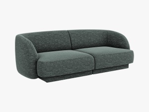 CANAPEA MILEY, 2 LOCURI, 180 CM, VERDE 78, TAPITERIE CHENILLE, DESIGN DEOSEBIT