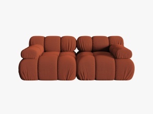 CANAPEA MODULA BELLIS, CU 2 LOCURI, CARAMIZIE, CU TAPITERIE DIN TEXTIL 3D SONIC, MICADONI