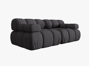 CANAPEA MODULARA BELLIS, 2 LOCURI, 188 CM, ESPRESSO 15, TAPITERIE DIN CATIFEA 3D, DESIGN DEOSEBIT