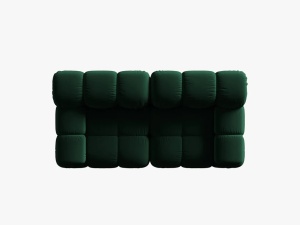 CANAPEA MODULARA BELLIS, 2 LOCURI, 188 CM, VERDE 38, TAPITERIE DIN CATIFEA, DESIGN DEOSEBIT - Img 5