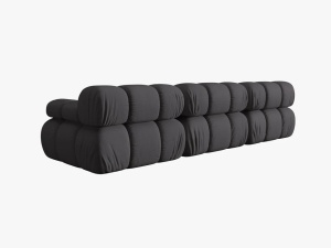 CANAPEA MODULARA BELLIS, 3 LOCURI, 282 CM, ESPRESSO 15, TAPITERIE DIN CATIFEA 3D, DESIGN DEOSEBIT - Img 3
