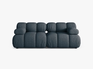 CANAPEA MODULARA BELLIS, CU 2 LOCURI, VERDE PETROL, CU TAPITERIE DIN YEXTIL STRUCTURAT LIIBERTY, MICADONI