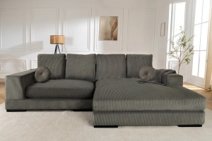 CANAPEA STANGA/DREAPTA, BABYLON 270CM, MATERIAL RAIAT, CULOARE GRI, ARTIM GROUP SELECTION