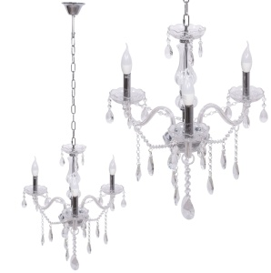 Candelabru cu lampă de cristal 300752