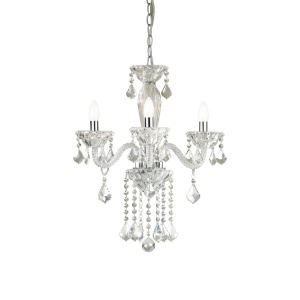 CANDELABRU TIEPOLO SP3, TRANSPARENT, DIN STICLA, STIL CLASIC