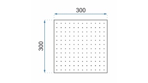 CAP DUS REA,ULTRA SLIM, SQUARE, 30X30, NEGRU, CALITATE SUPERIOARA, REA - Img 3
