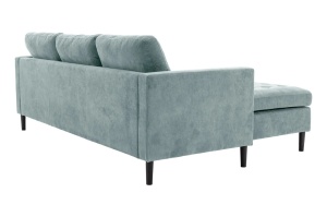 COLTAR 3 LOCURI, STOCKHOLM 220CM, STANGA/DREAPTA, MATERIAL CATIFEA BLUE, ARTIM GROUP SELECTION - Img 7