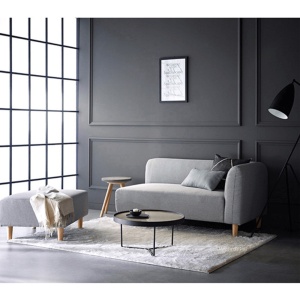 COLTAR BROKEN, MODEL STANGA, GRI, DIN TEXTIL SI LEMN, STIL MODERN, TK - Img 1