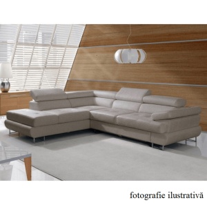 COLTAR BUTON R, MODEL STANGA, MARO DESCHIS, DIN TEXTIL, EXTENSIBIL, SPATIU DEPOZITARE, STIL MODERN, TK - Img 1