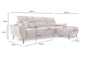 COLTAR CU FUNCTIE DE DORMIT, JEF, GRUPA II, CONFECTIONAT DIN SPUMA POLIURETANICA, METAL SI TEXTIL, STIL MODERN - Img 2