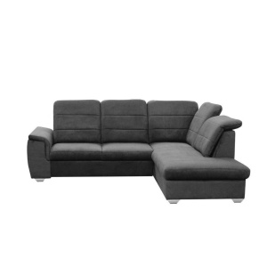 COLTAR EXTENSIBIL 260CM, BERGAMO DREAPTA ANTRACIT, DIN STOFA FINA DE CALITATE SUPERIOARA - Img 2