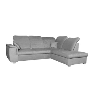 COLTAR EXTENSIBIL 260CM, BERGAMO DREAPTA, GRI DESCHIS, DIN STOFA FINA DE CALITATE SUPERIOARA,