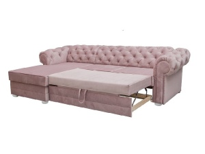 COLTAR EXTENSIBIL 280CM, VALENTINO ALBASTRU DESCHIS STANGA, DIN STOFA DE CALITATE SUPERIOARA - Img 3