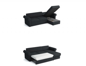 COLTAR EXTENSIBIL MONACO KRONOS 27 TAPITERIE DIN STOFA FINA STIL SCANDINAV - Img 3